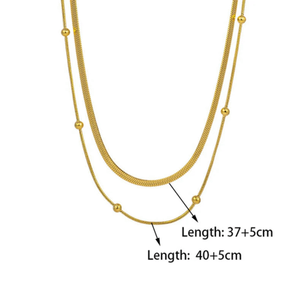 Titan Snake Chain Combo |  18k Gold Plated - Anti Tarnish - Image 2
