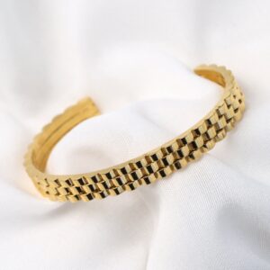 Stainless Steel 18K Gold Plated  Bangle