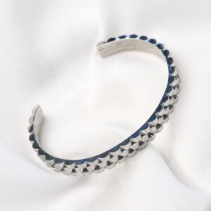 Stainless Steel Silver Cuff Bangle