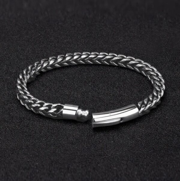 Silver Braided Bracelet - Image 3