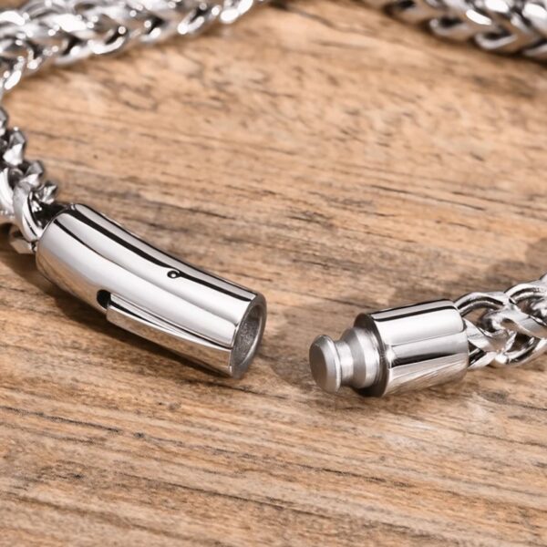 Silver Braided Bracelet - Image 4