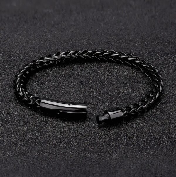 Black Braided Bracelet - Image 4