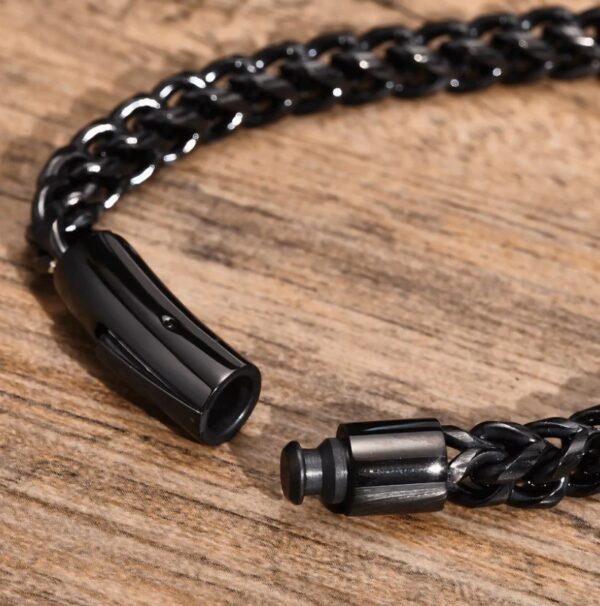 Black Braided Bracelet - Image 5