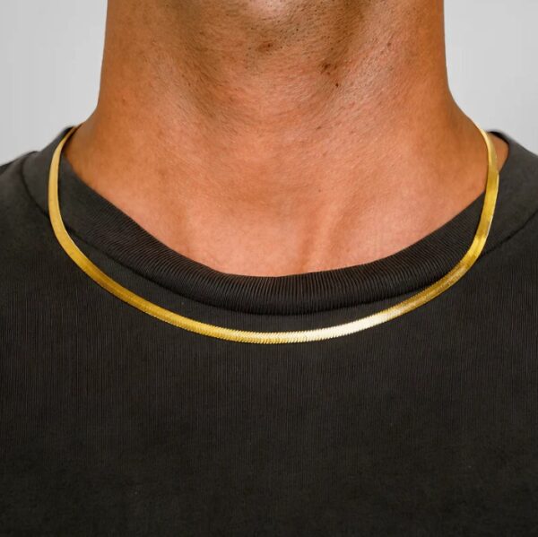 Gold Herringbone Chain - Image 2