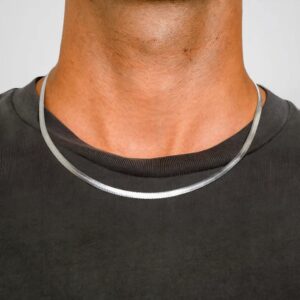 Silver Herringbone Chain