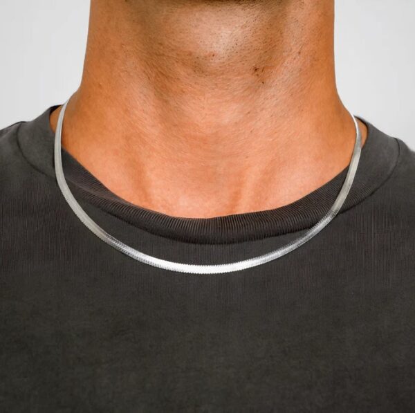 Silver Herringbone Chain