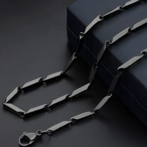 Men’s Black Rice Chain – Stylish Singapore Style