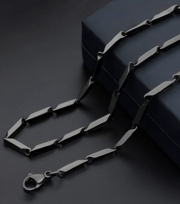 Men’s Black Rice Chain – Stylish Singapore Style