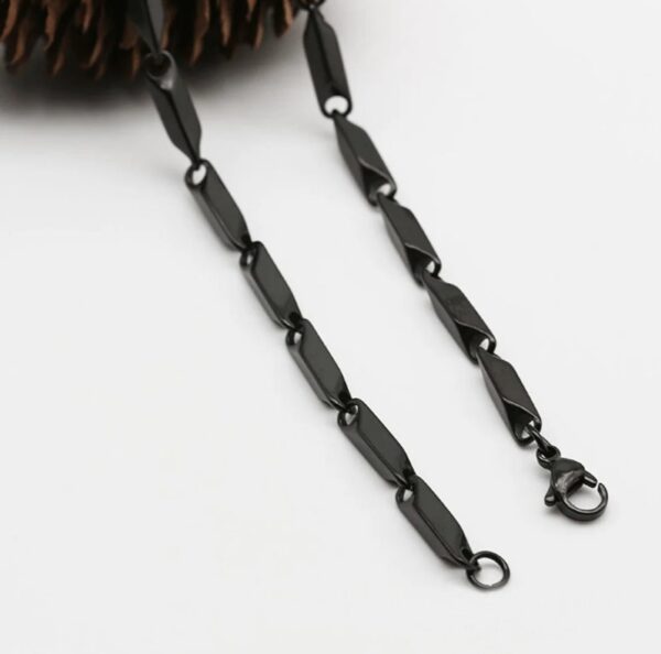 Men’s Black Rice Chain – Stylish Singapore Style - Image 4