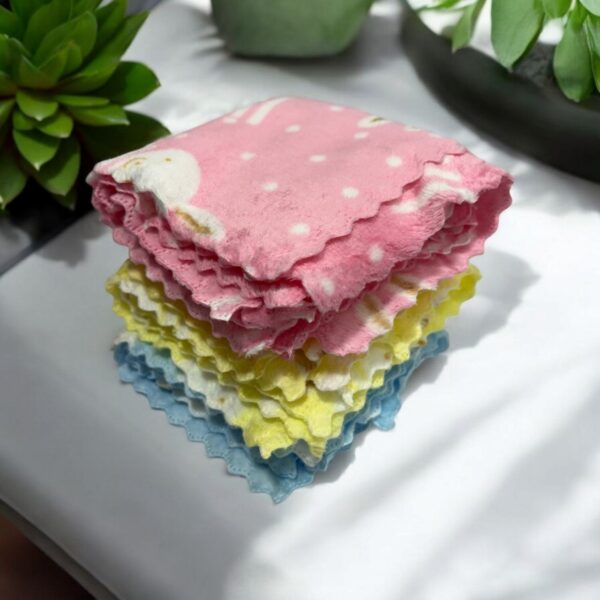 Cute Bunny Printed Microfiber Handkerchiefs for Kids - Image 2