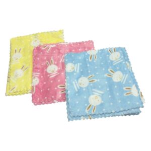 Cute Bunny Printed Microfiber Handkerchiefs for Kids
