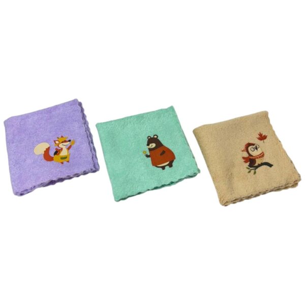 Cartoon-Printed Microfiber Handkerchiefs - Image 2