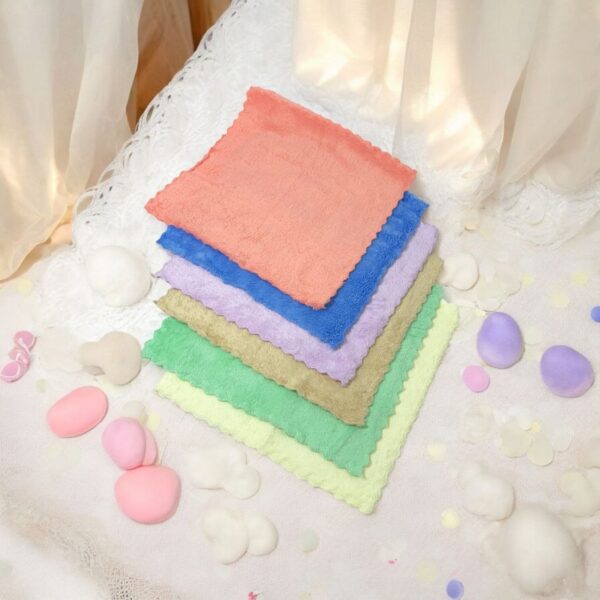 Pastel Plush Microfiber Handkerchief Set - Image 4