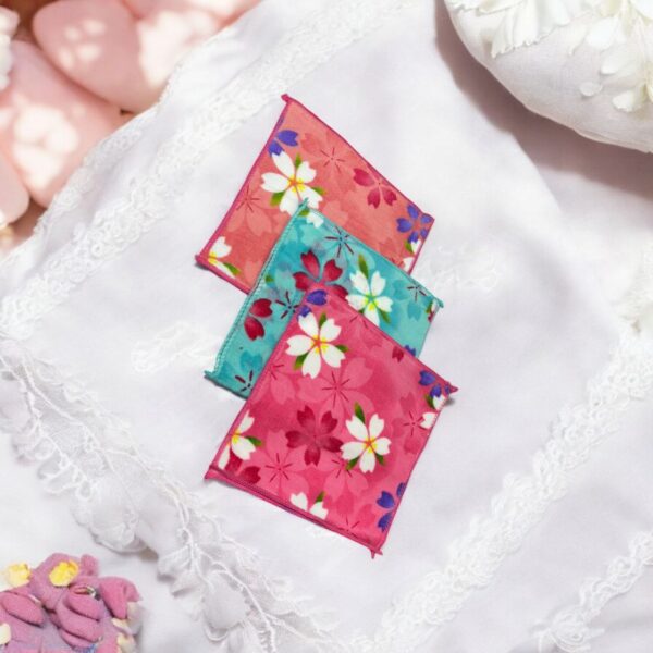 BloomWipe Microfiber Hanky Set – 3-Piece Floral Softness Collection