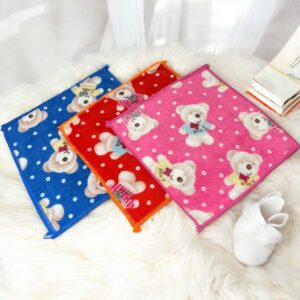 Cute Teddy Printed Microfiber Handkerchiefs