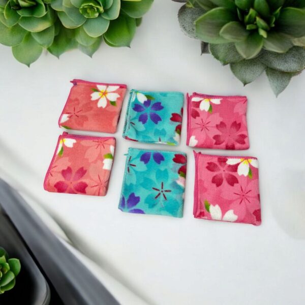 BloomWipe Microfiber Hanky Set – 3-Piece Floral Softness Collection - Image 3