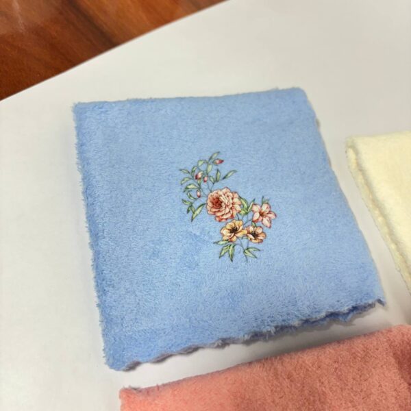 Flower Print Soft Cotton Handkerchief Set (4 Pieces) - Image 6