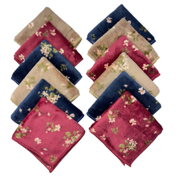 Vintage Floral Cotton Handkerchief Set – Romantic Collection - Image 2