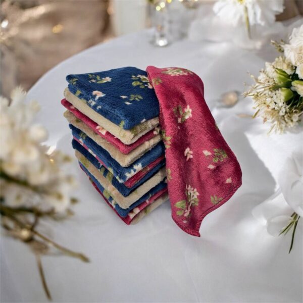 Vintage Floral Cotton Handkerchief Set – Romantic Collection - Image 3