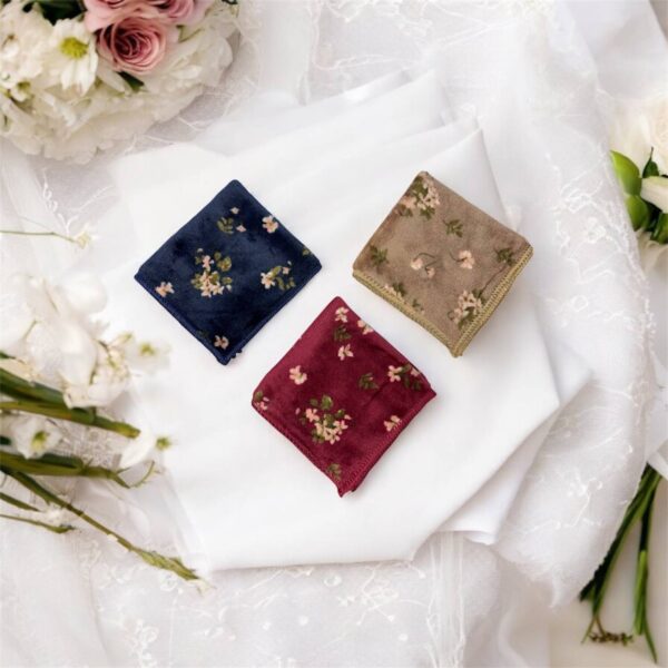 Vintage Floral Cotton Handkerchief Set – Romantic Collection - Image 7