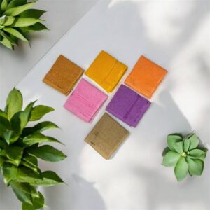 Vibrant Cotton Hand Towel Set (6 Pieces)