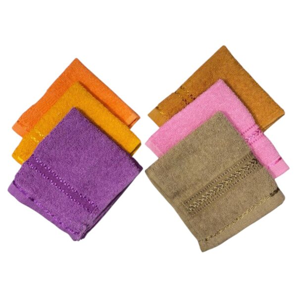 Vibrant Cotton Hand Towel Set (6 Pieces) - Image 2