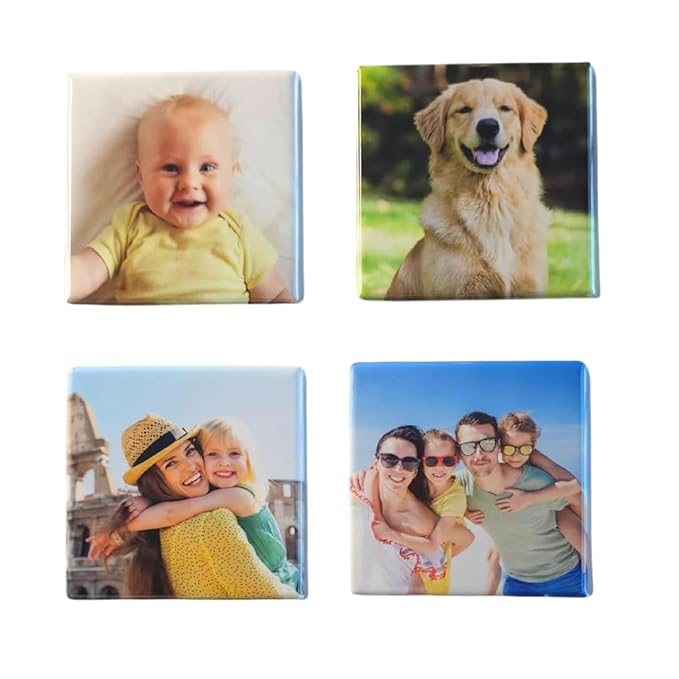 Customised Square Photo Fridge Magnet 50×50mm | Personalised Gift